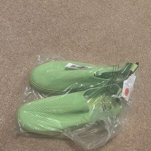 NWT Green Knit Slip-On Shoes
